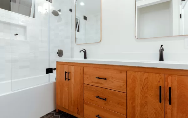 Idora - bathroom remodel with new vanity and sinks