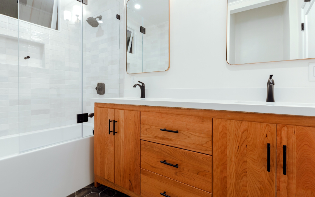 Idora - bathroom remodel with new vanity and sinks